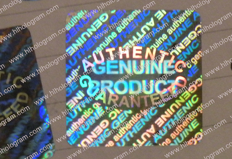 hologram sticker photo